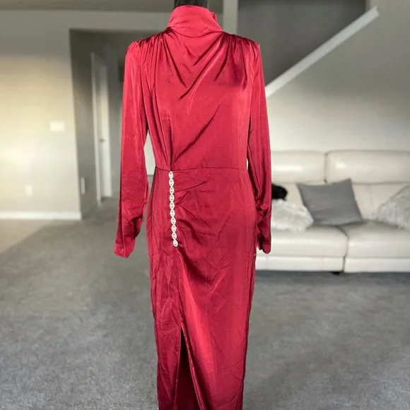 SHEIN Rhinestone Split Thigh High Dress - Picture 6 of 7